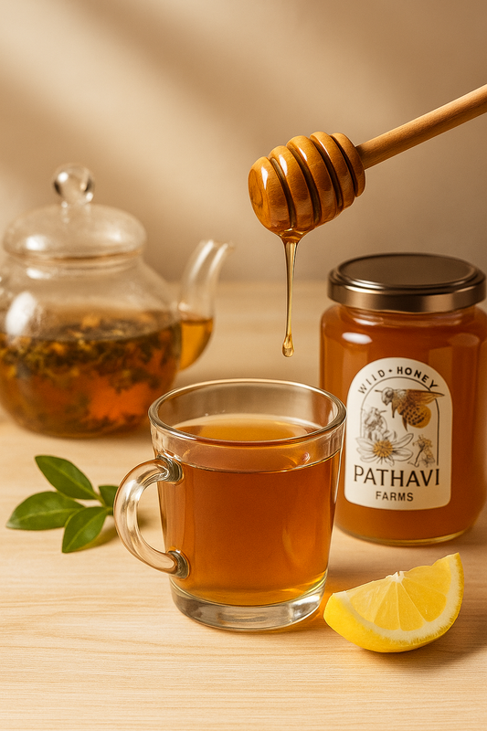 A Soothing Ritual: Lemon, Ginger & Sundarban Honey Tea for Immunity