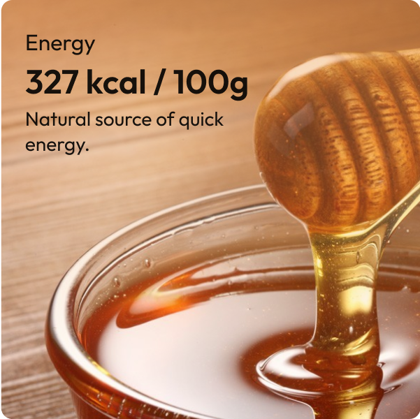 100% Natural Honey nutritional info 3