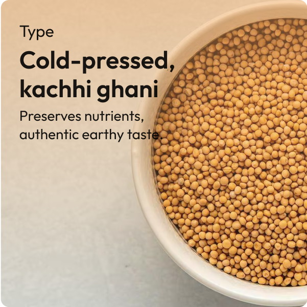 100% Natural Black Mustard Oil nutritional info 1