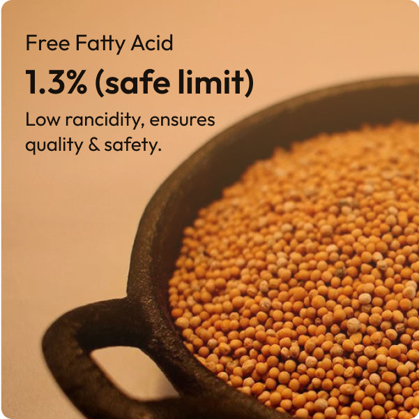 100% Natural Black Mustard Oil nutritional info 4